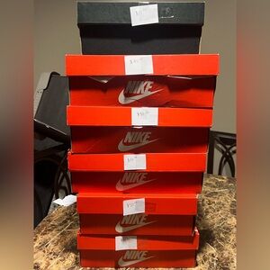 Nike Red and Black Shoe Box Collection